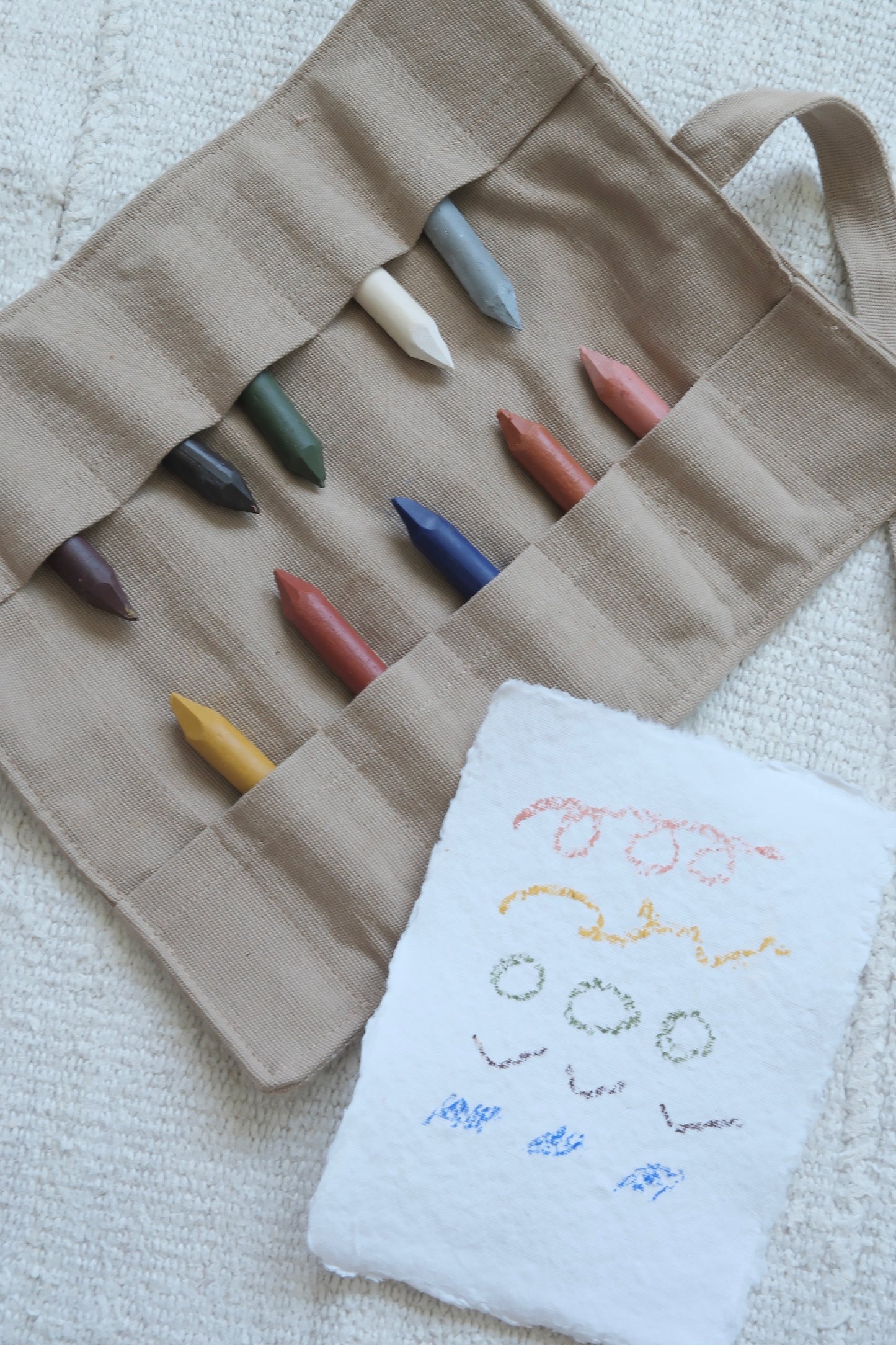 Beeswax Oil Pastels in a Roll