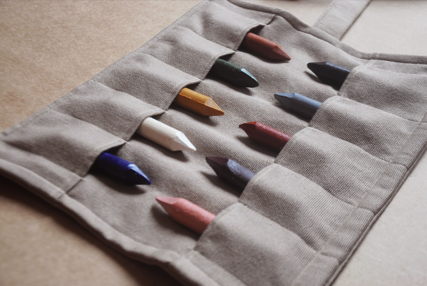 Beeswax Oil Pastels in a Roll