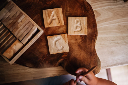 Capital Letter Spelling Tiles