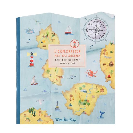 L'Explorateur - Explorer Sticker and Colouring Book