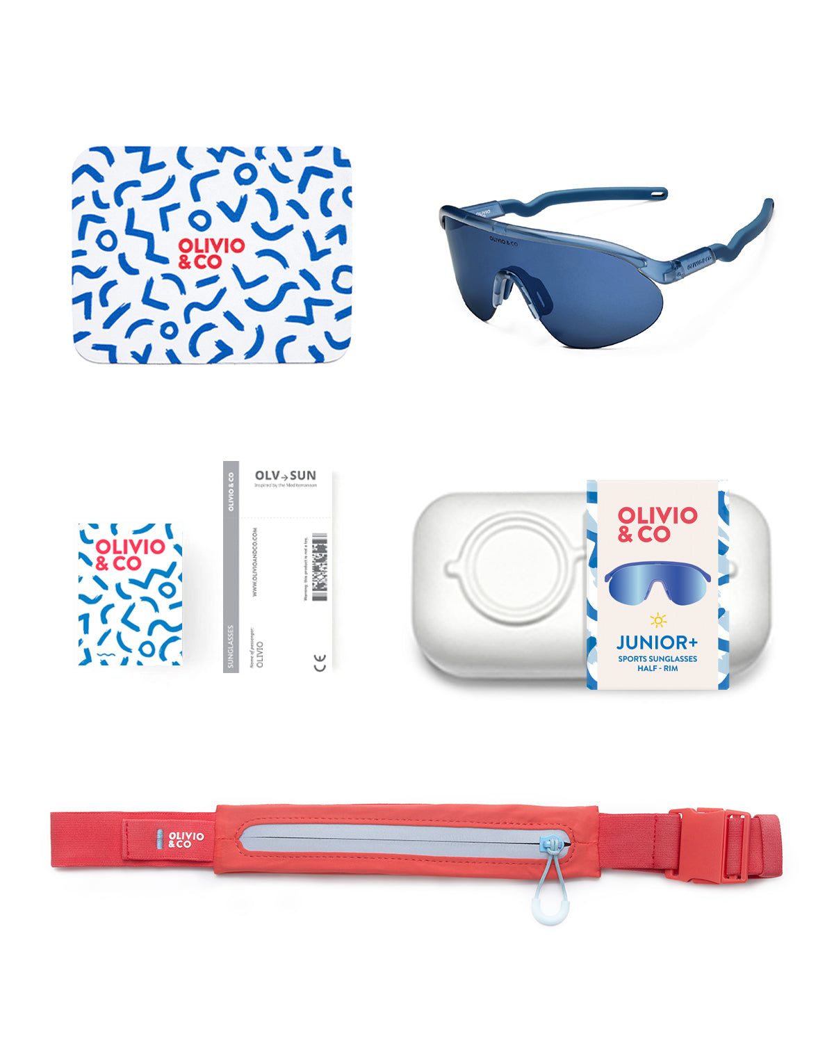 JUNIOR+ Half-Rim Sports Sunglasses （7-12y）