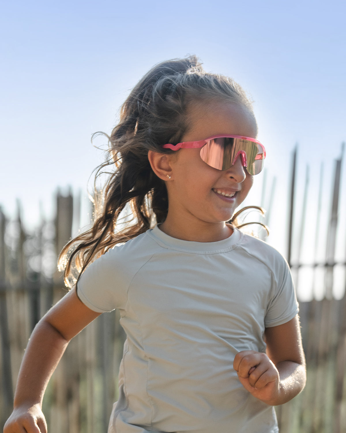 JUNIOR+ Half-Rim Sports Sunglasses （7-12y）