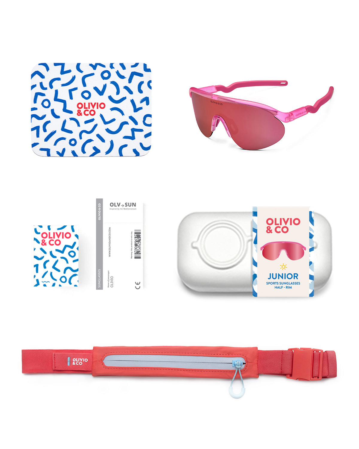 JUNIOR+ Half-Rim Sports Sunglasses （7-12y）