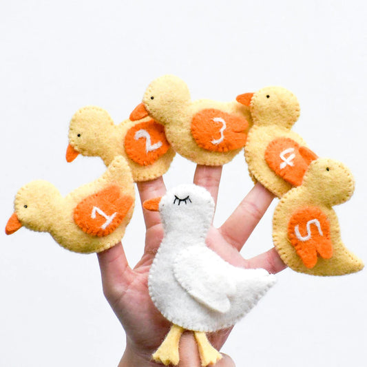 Five little ducks/ Finger puppet set