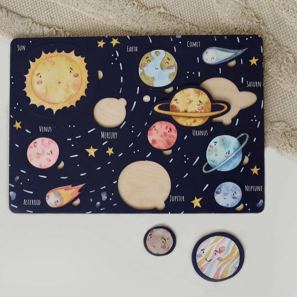 Solar System Wooden Puzzle