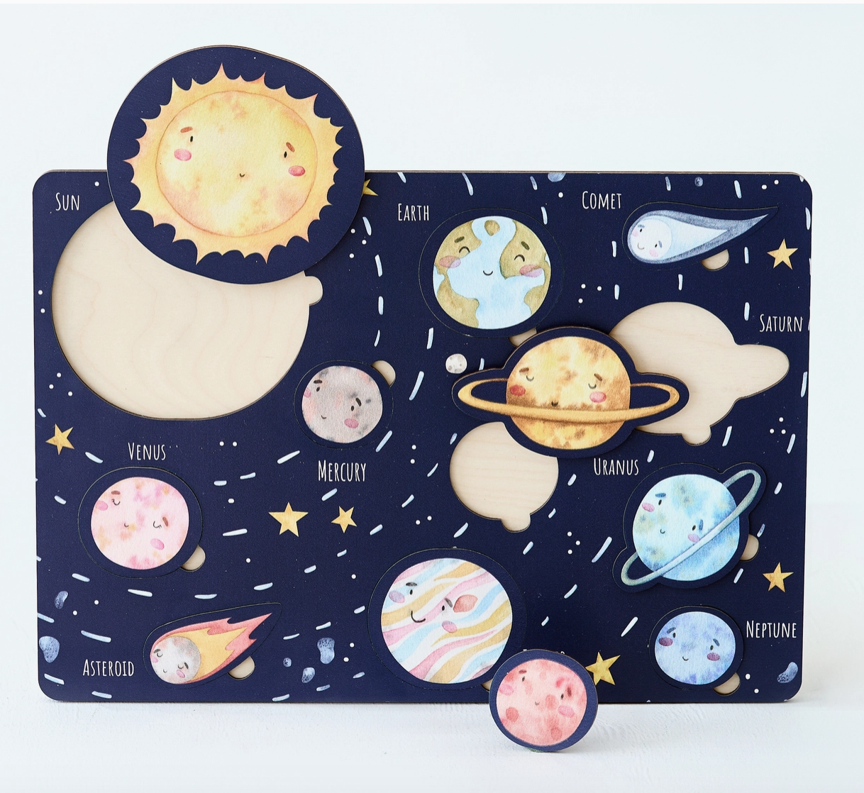 Solar System Wooden Puzzle