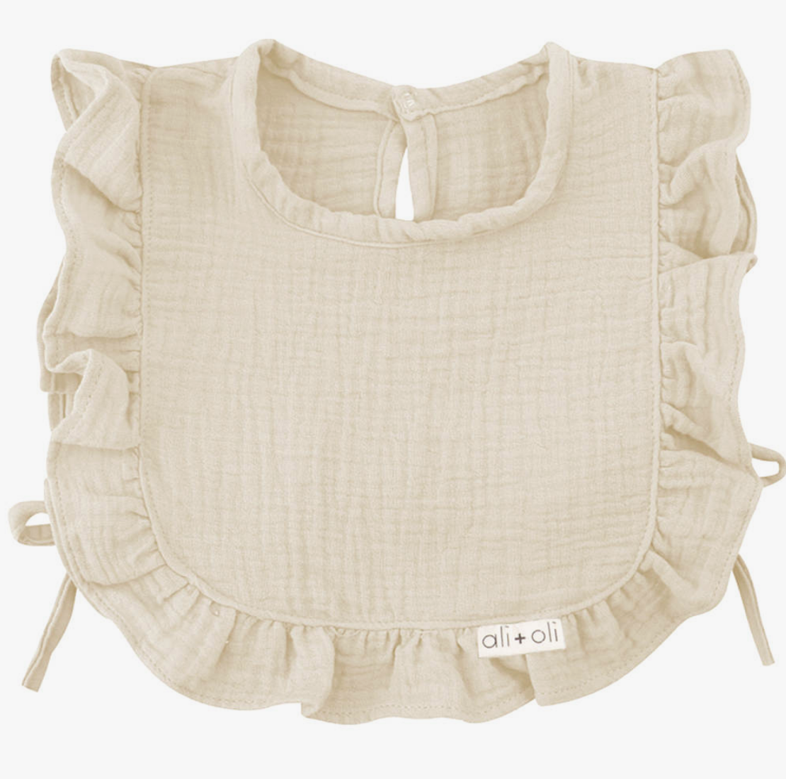 Muslin Cotton Ruffle Baby Bib