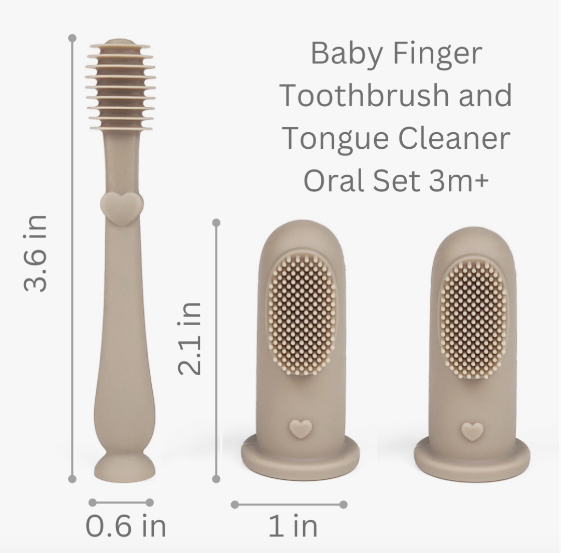 Baby Finger Toothbrush & Tongue Cleaner Oral Set