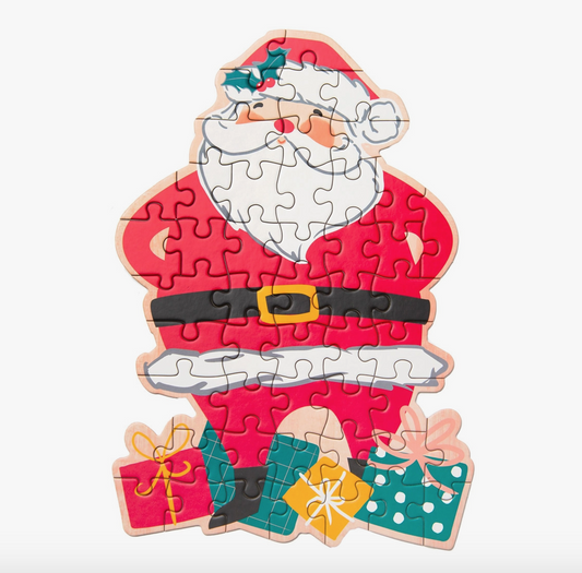 Santa Shaped Christmas Puzzle