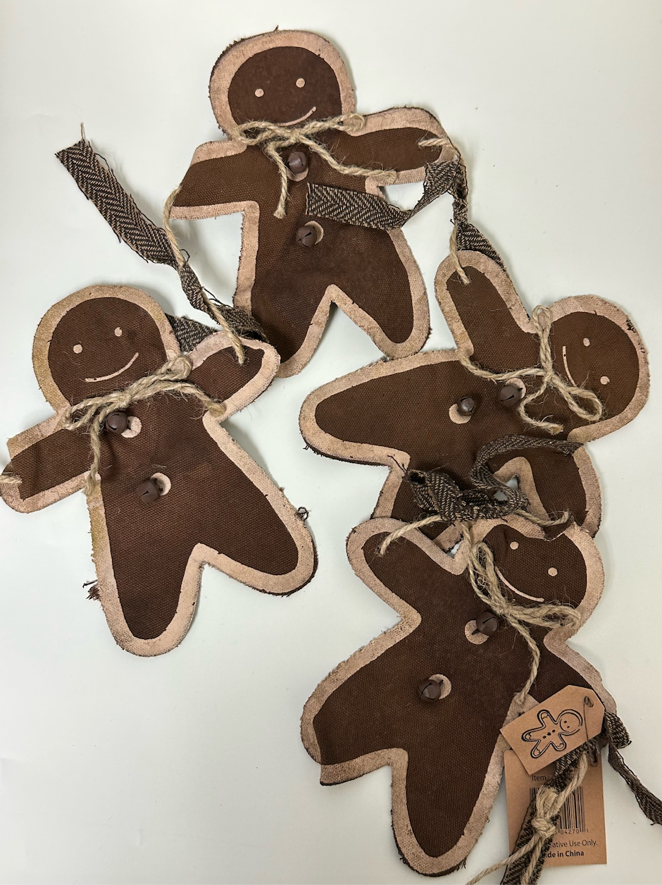 Fabric Gingerbread Garland