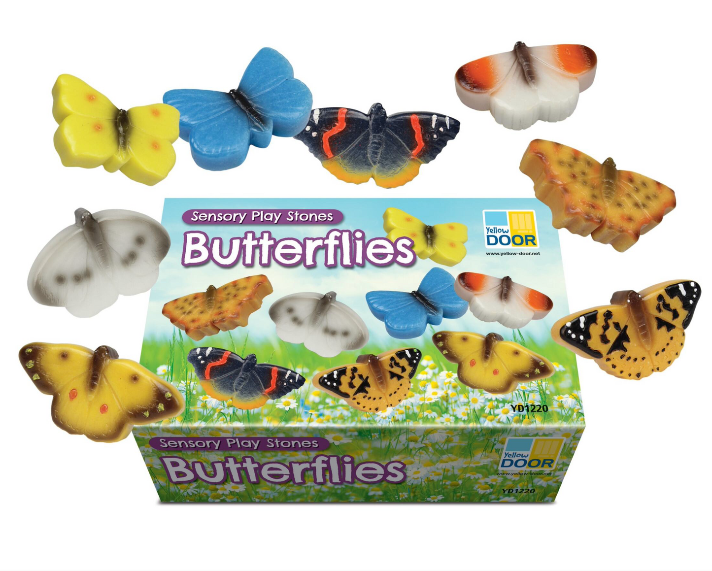 Sensory Play Stones – Butterflies