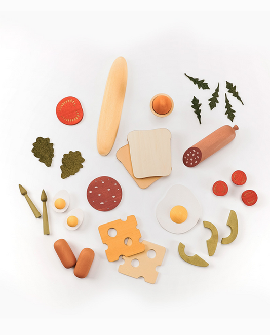 Wooden Play Food Set | Breakfast