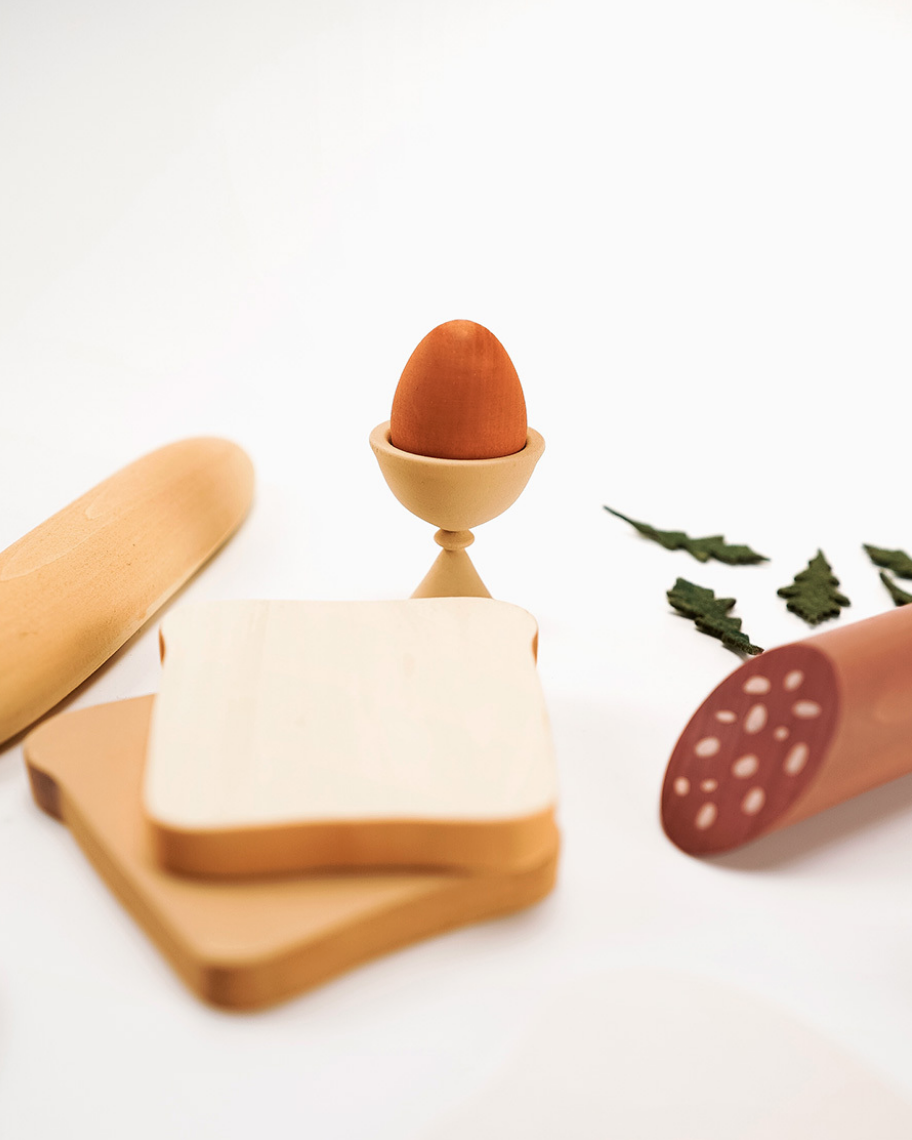 Wooden Play Food Set | Breakfast