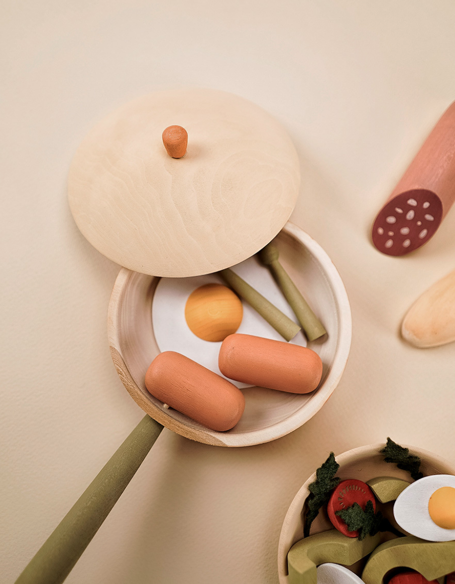 Wooden Play Food Set | Breakfast