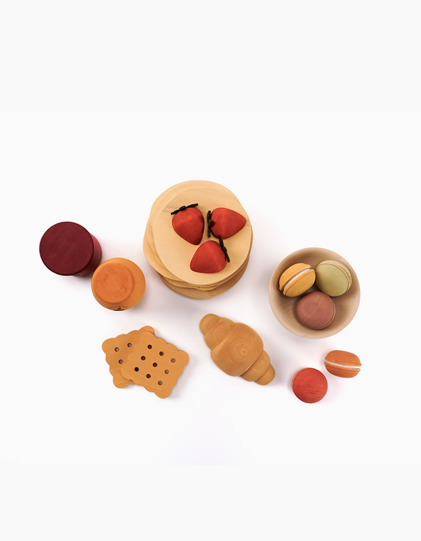 Wooden Play Food Set | Desserts