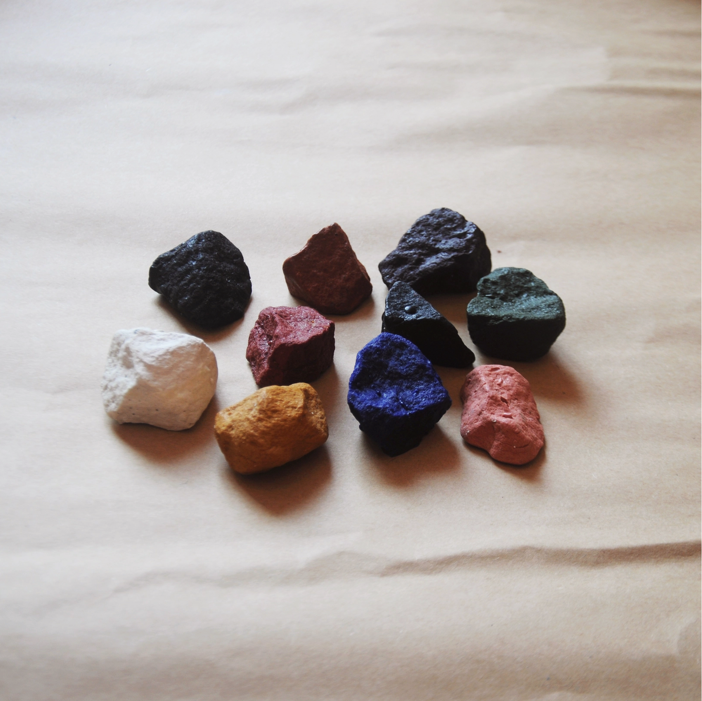 Textured Beeswax Ocean Rock Crayons