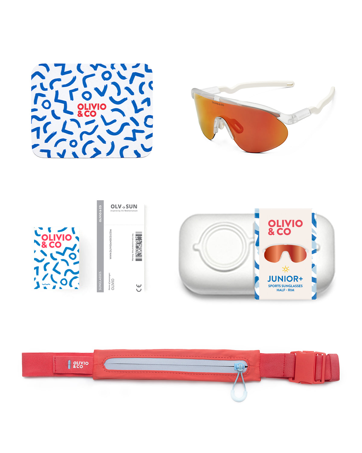 JUNIOR+ Half-Rim Sports Sunglasses （7-12y）