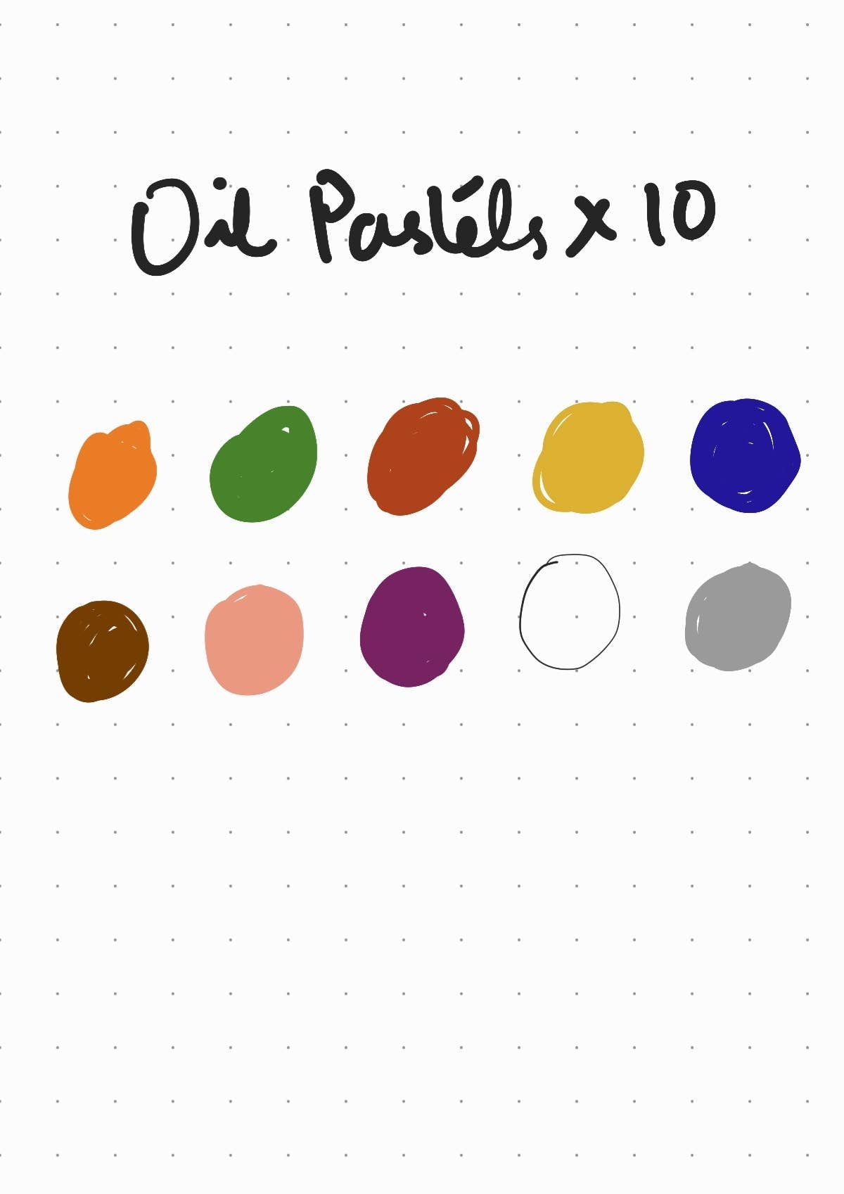 Beeswax Oil Pastels in a Roll