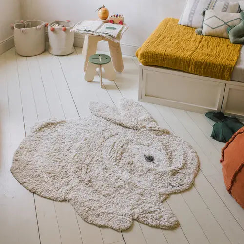 Washable Animal Rug Bunny