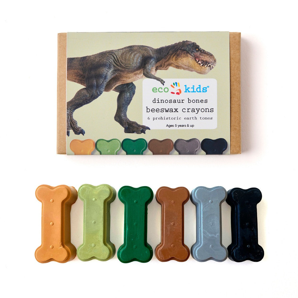 Beeswax crayons - dinosaur bone