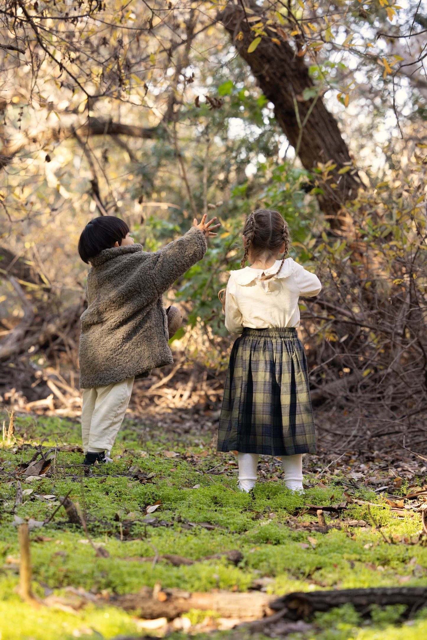 Forest Plaid Skirt