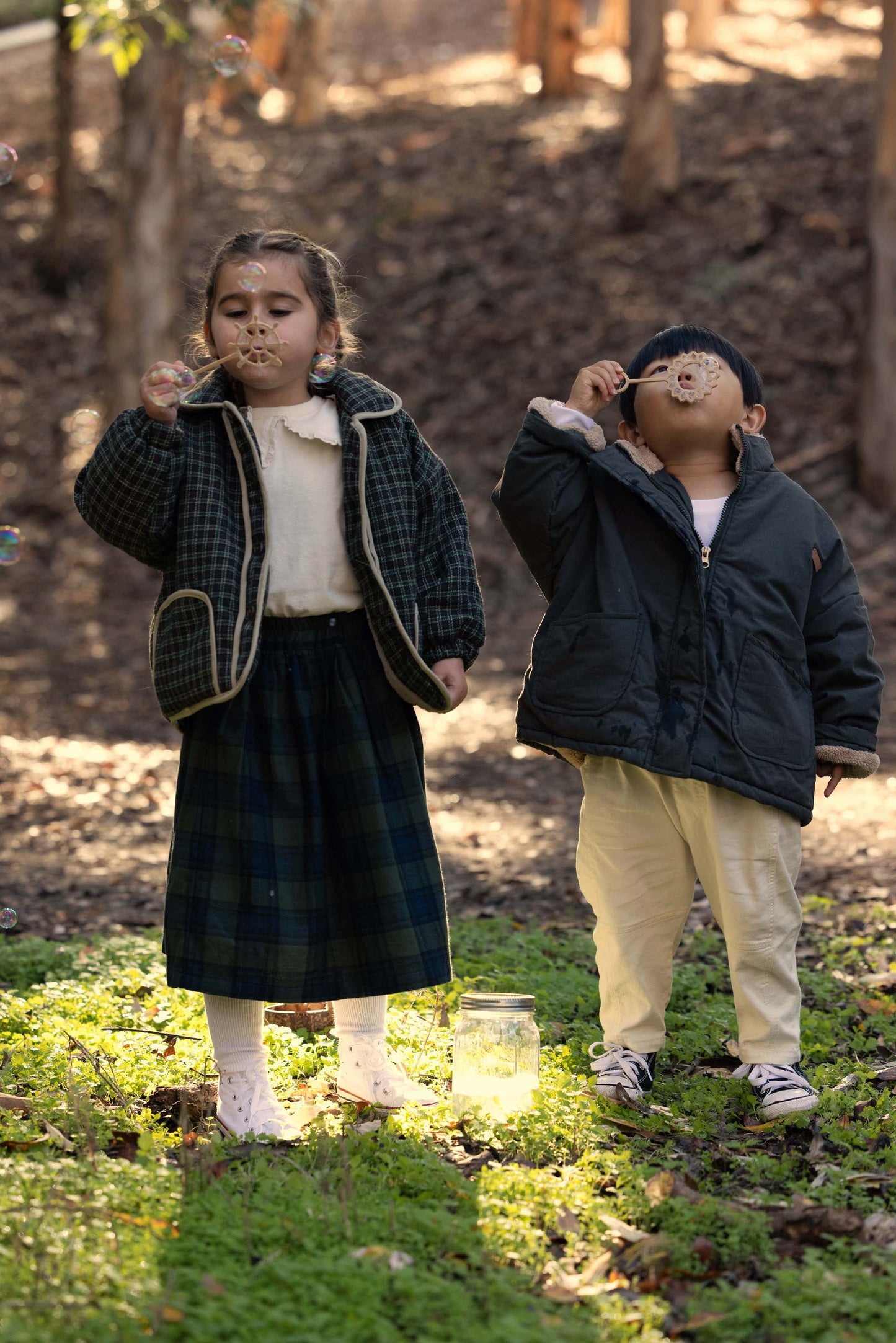 Forest Plaid Skirt