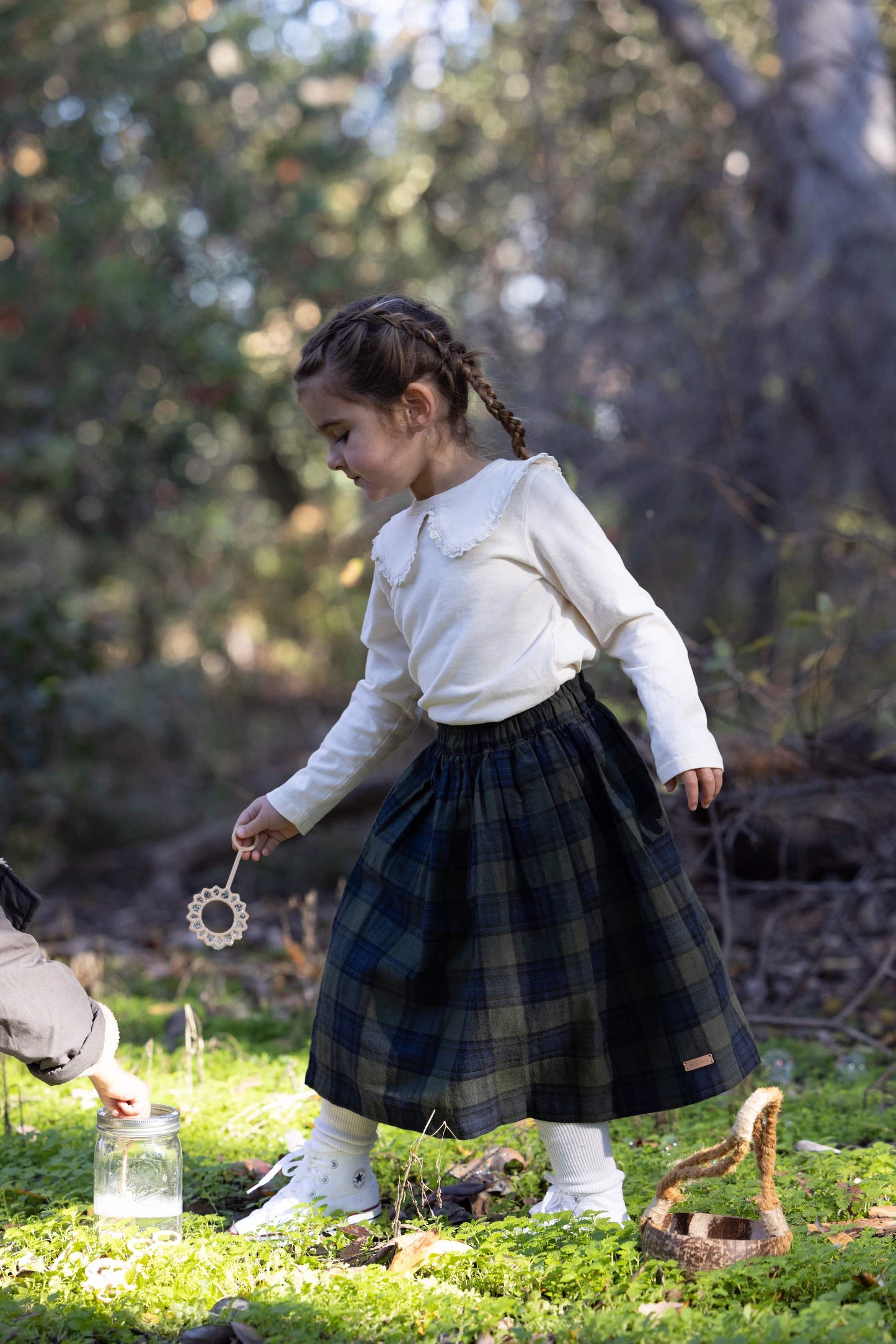 Forest Plaid Skirt