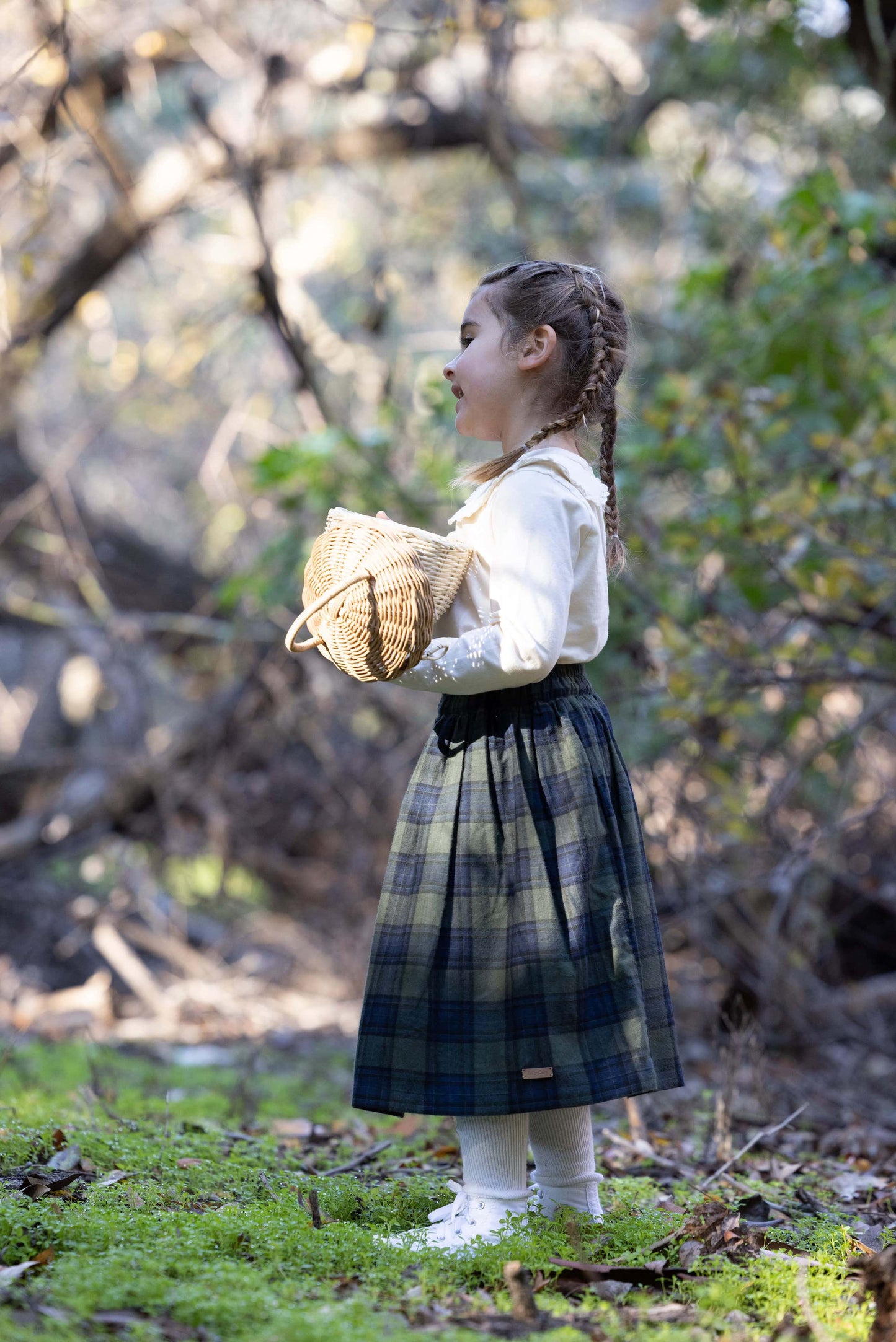 Forest Plaid Skirt