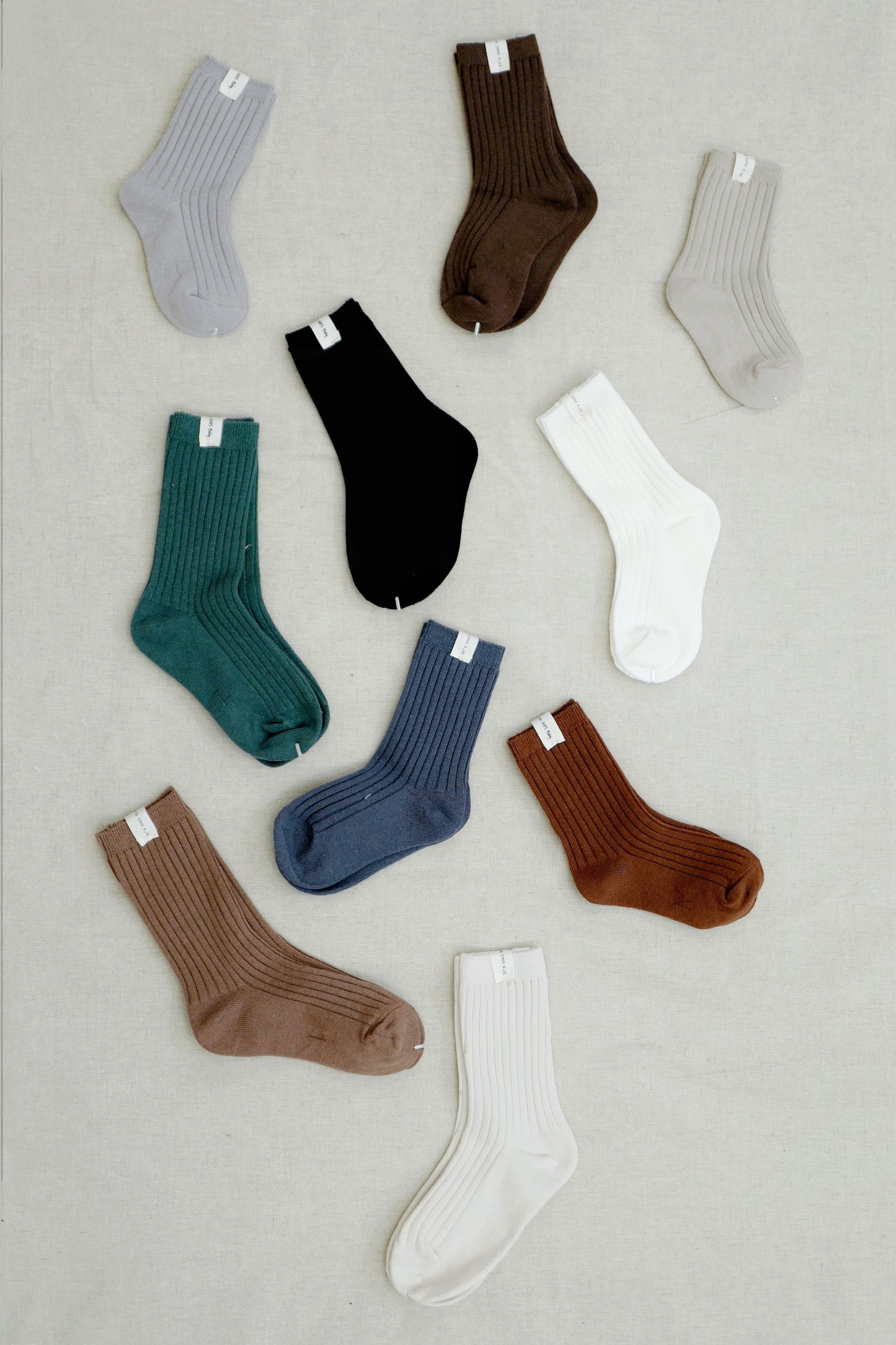 Rib Crew Socks (3-Pack)