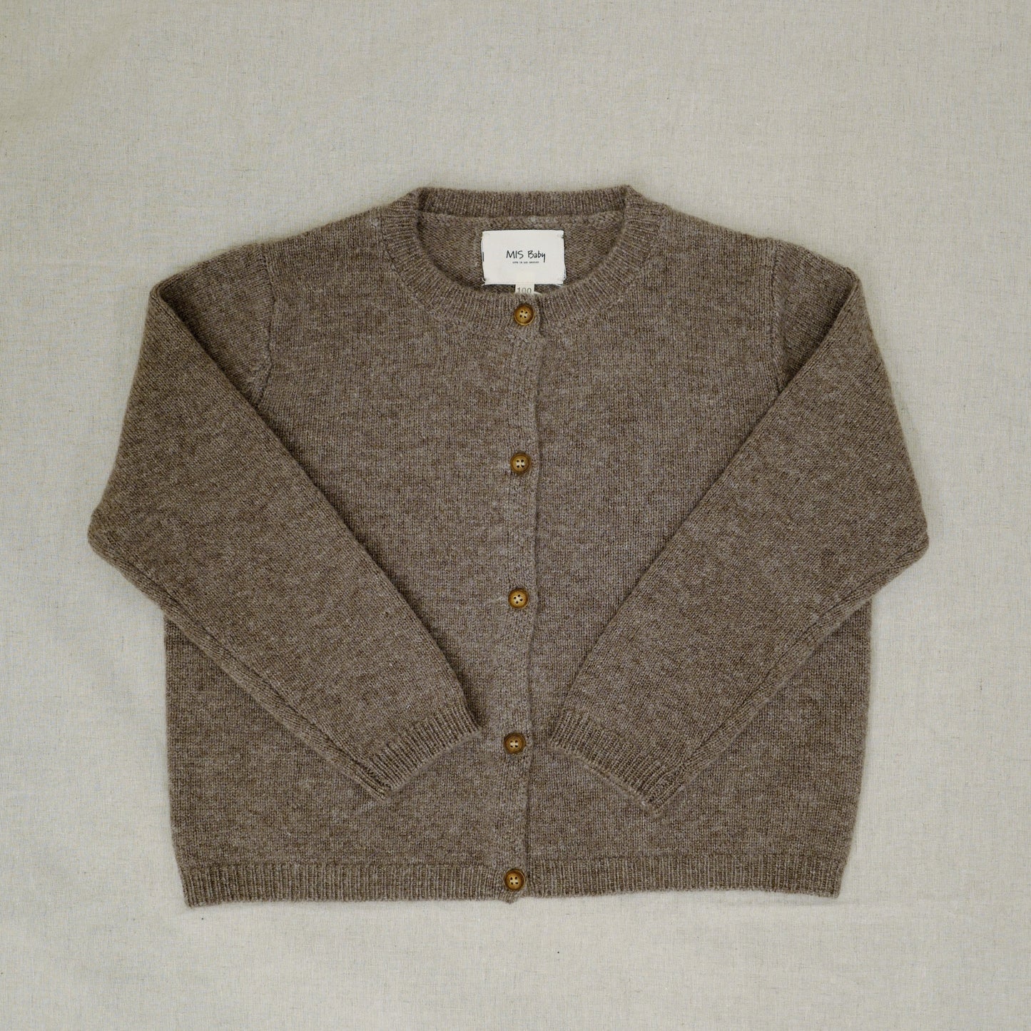 Wool knit cardigan