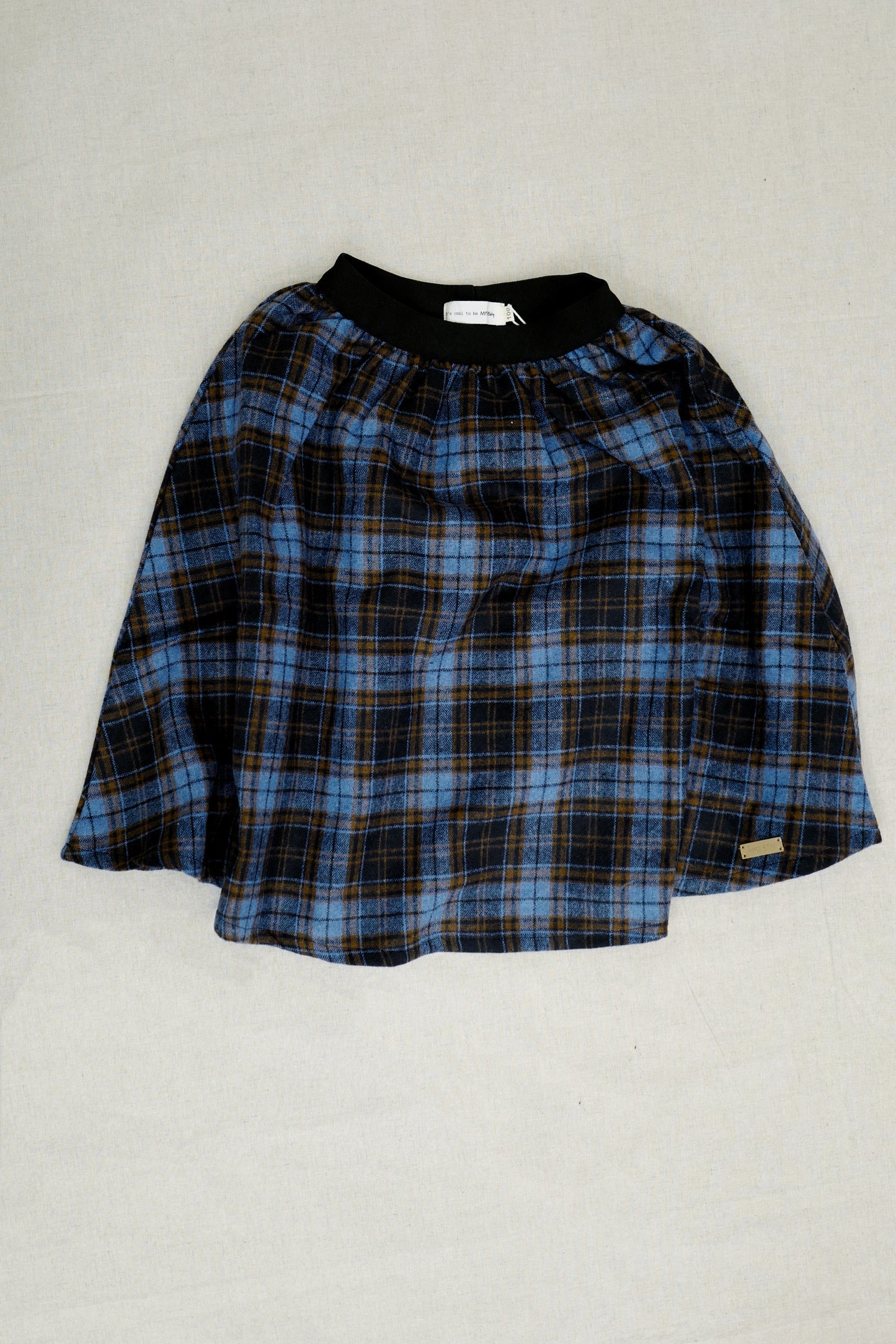 Ocean Plaid Skirt