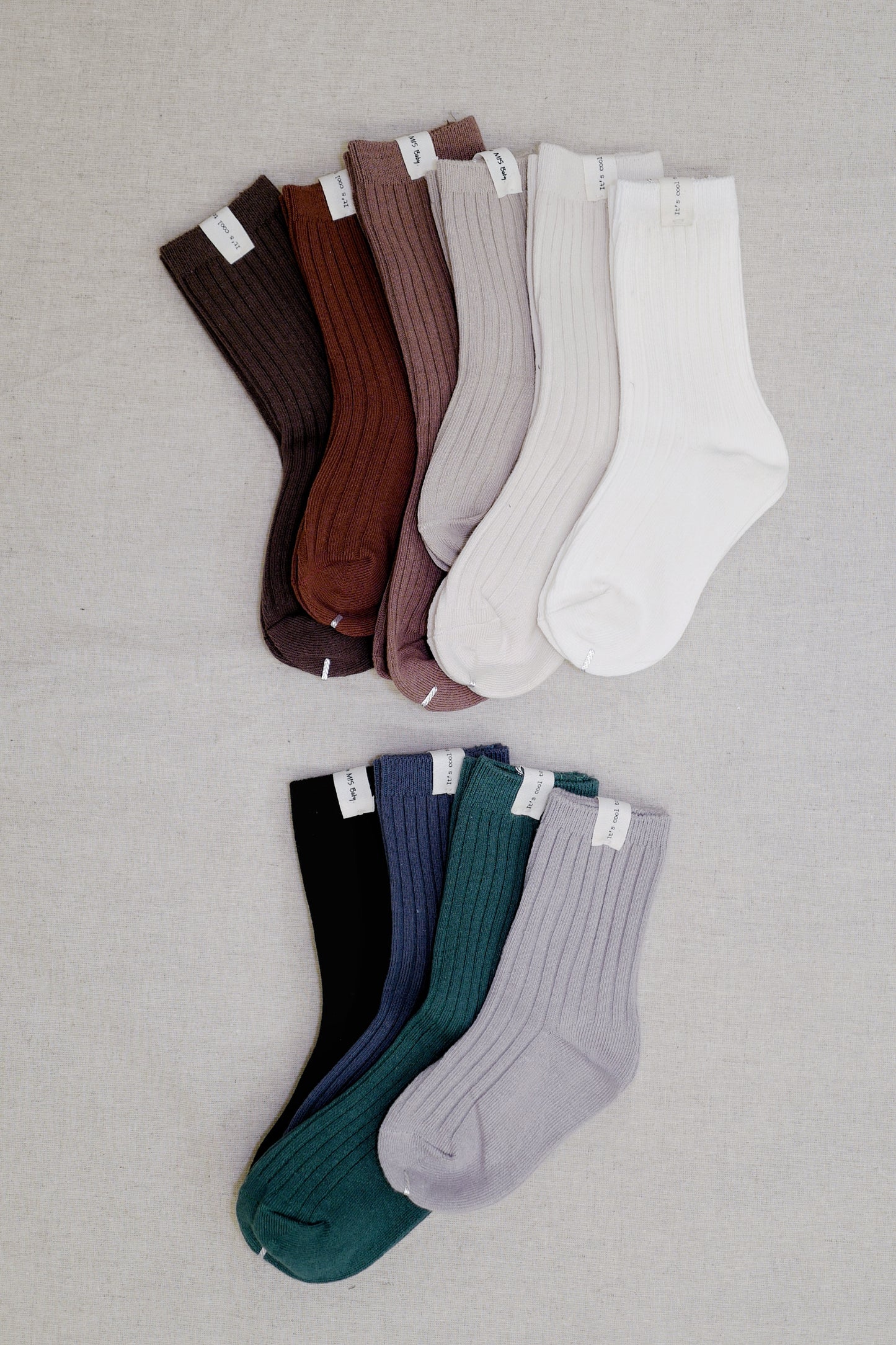 Rib Crew Socks (3-Pack)