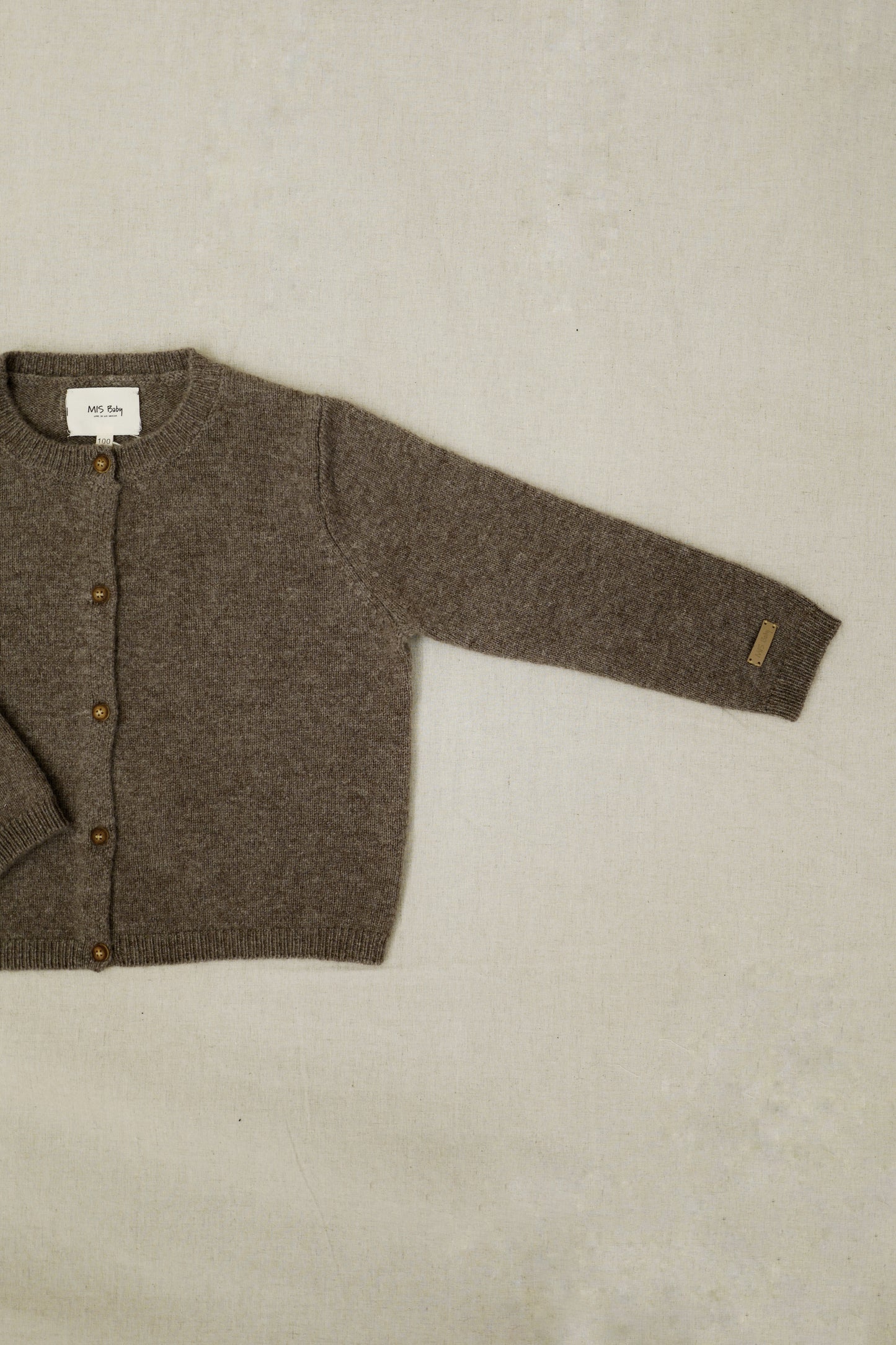 Wool knit cardigan